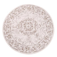 OUTDOOR-TEPPICH DuoRug 5577 Creme 160x160 cm - Beige, Textil (160/160cm) - carpet city