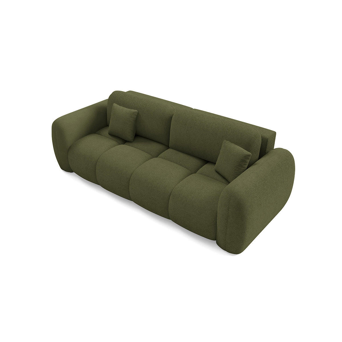 SOFA Livio 3 Sitzplätze Grün - Grün, Holz (270/95/121cm) - Petits-meubles