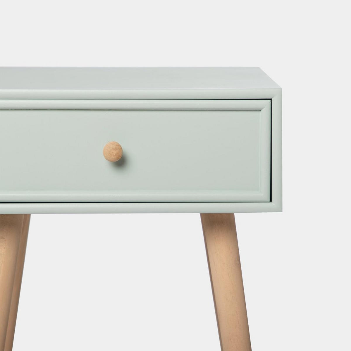 NACHTTISCH MIT 1 SCHUBLADE Tai Grün 40 cm x 61 cm 2er-Set - Grün, Holzwerkstoff (40/61/36cm) - Klast Home