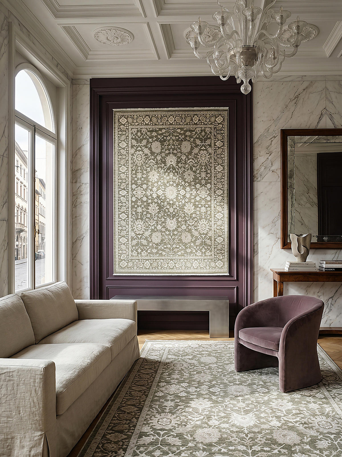 KURZFLORTEPPICH Orientalisch SCRIVIA Polypropylen Grün 160 x 230 cm - Grün, Textil (160/230cm) - KADIMA DESIGN