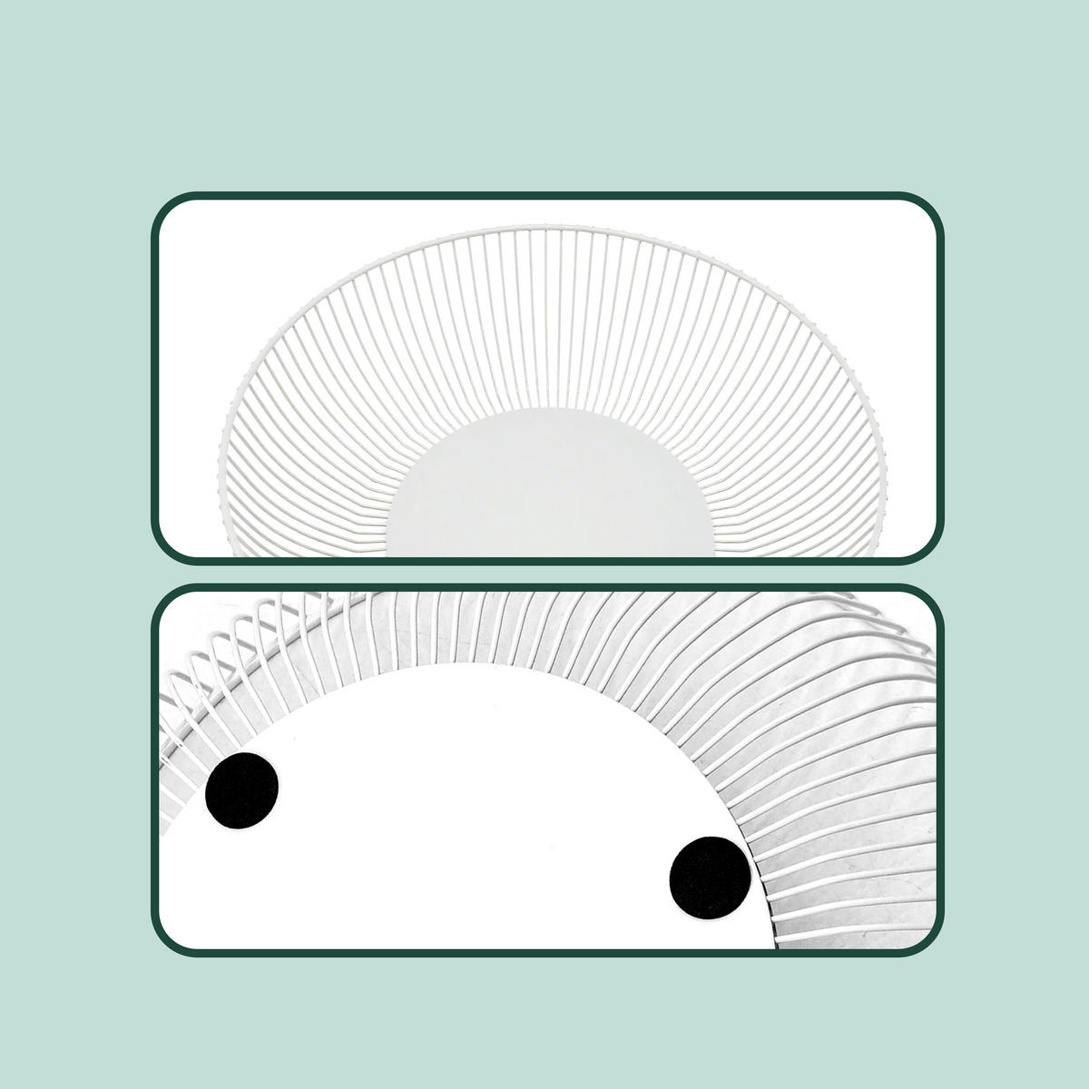 OBSTSCHALE - Weiß, Metall (8cm) - Relaxdays