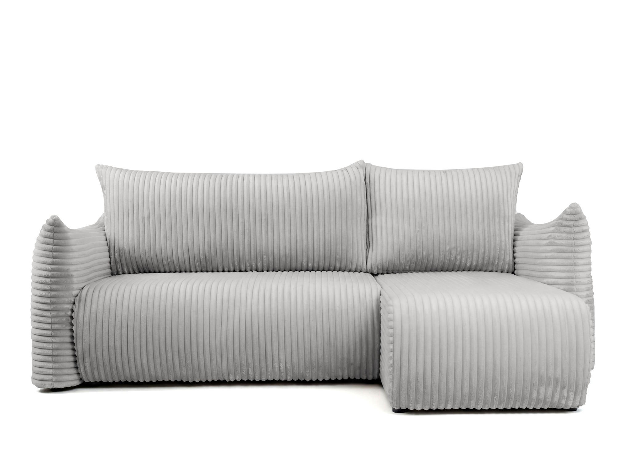 ECKSOFA Mailand Xs Mit Schlaffunktion - Grau, Holzwerkstoff/Textil (226/154cm) - Fun Möbel