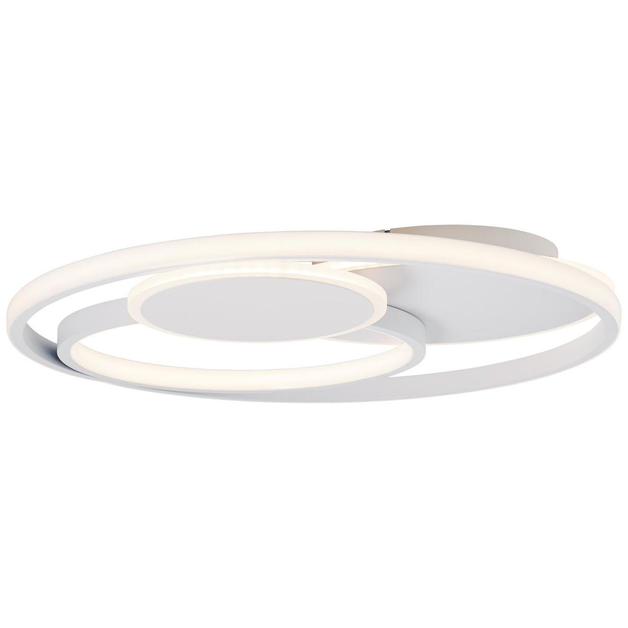 DECKENLEUCHTE Runda G99371/75 - Weiß, Metall (50/50/7cm) - Brilliant