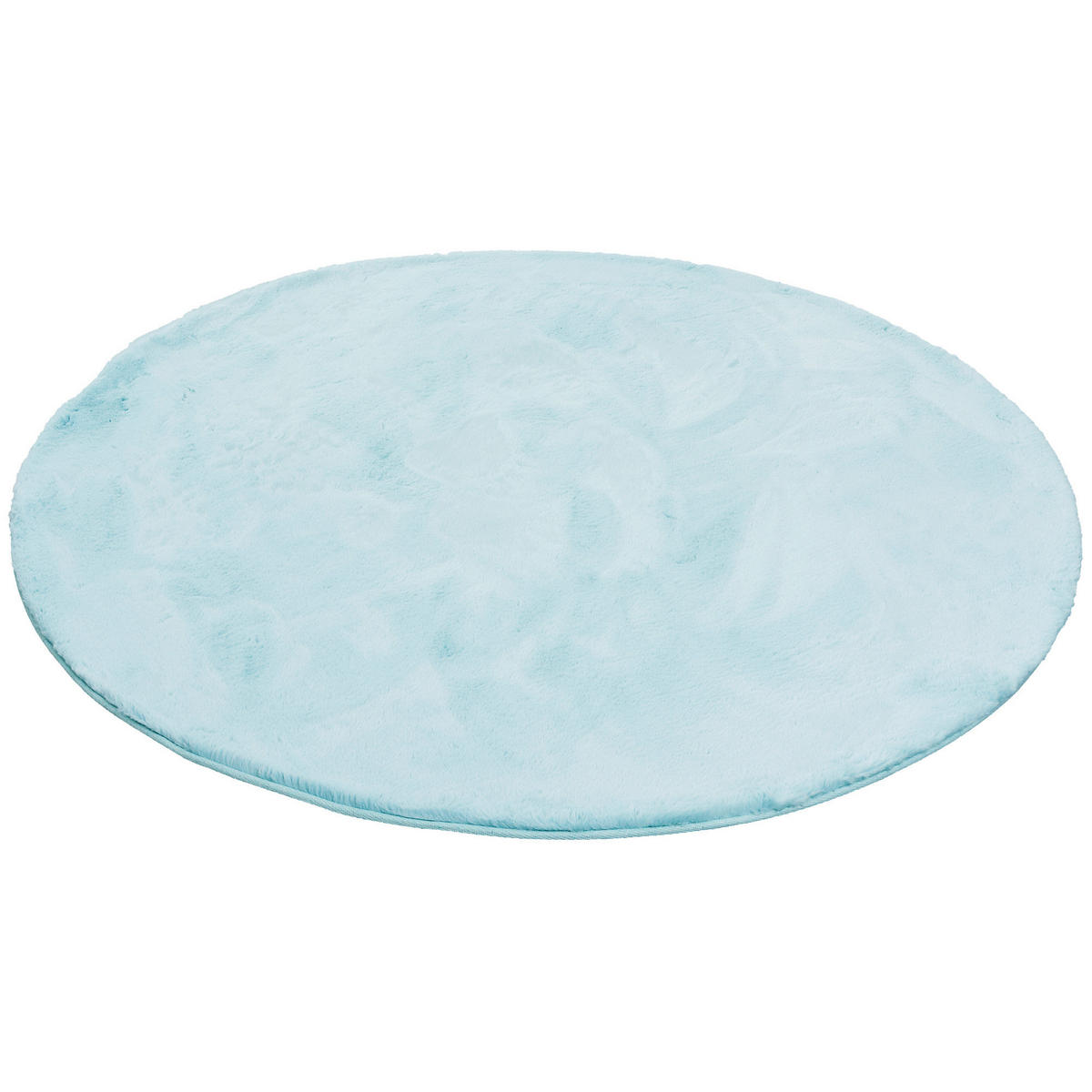 FELLTEPPICH LUXUS SUPER SOFT PLUSH RUND - Türkis, Textil (160/160cm) - Pergamon