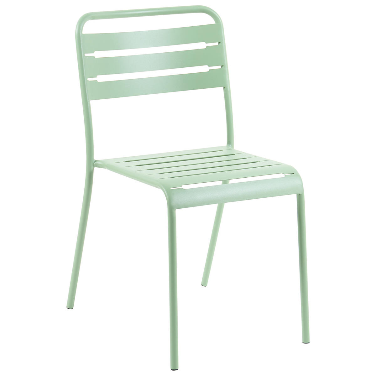 GARTENSTUHL 2er-Set Metall Grün Lefkada - Grün, Metall (38/80/54cm) - Beliani
