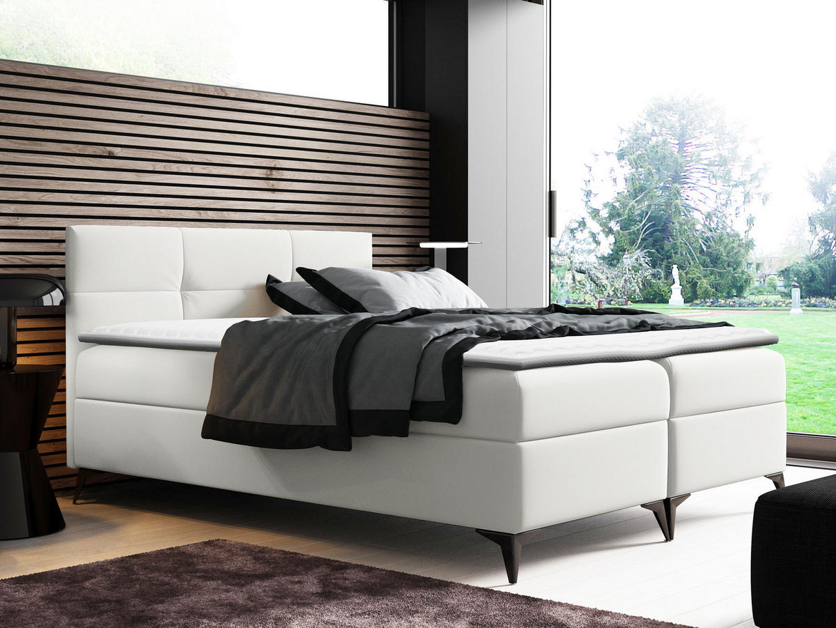 BOXBETT Figaro - Weiß, Holz (140/200cm) - MIRJAN24
