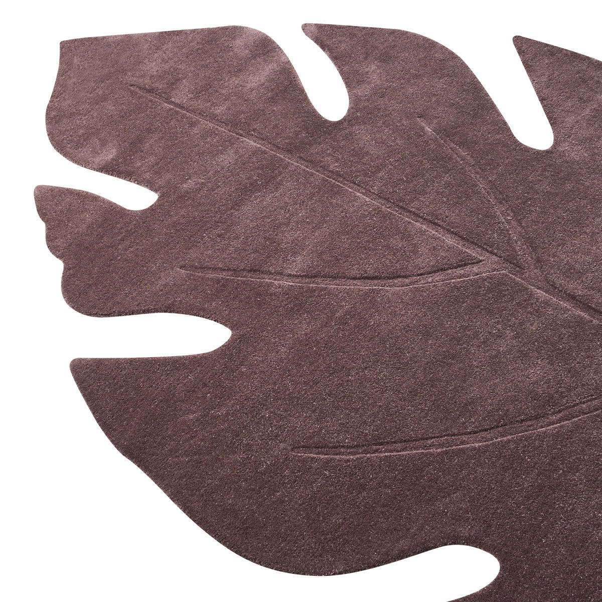 KOBEREC Tmavě hnědý 160/230 cm Vlna Nainital - tmavě hnědá, textil (160/230cm) - Beliani