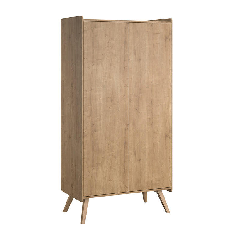 SCHRANK 2 Türen Holz - Braun, Holzwerkstoff (100/200/58cm) - Petits-meubles