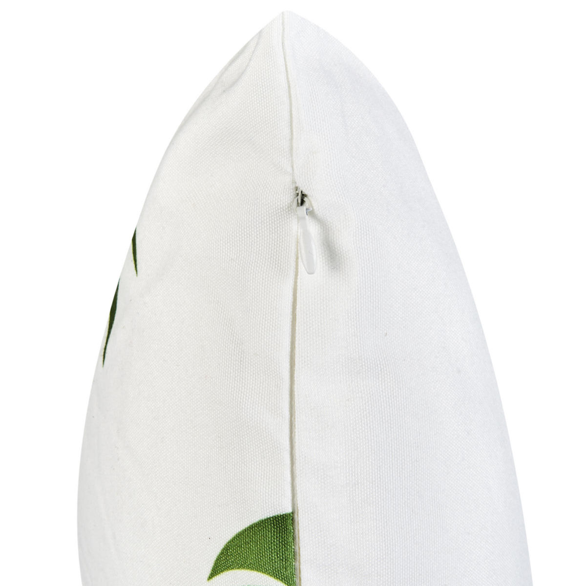 GARTENKISSEN 3er-Set Grün 30/50 cm Seaside - Weiß/Grün, Textil (50/12/45cm) - Beliani