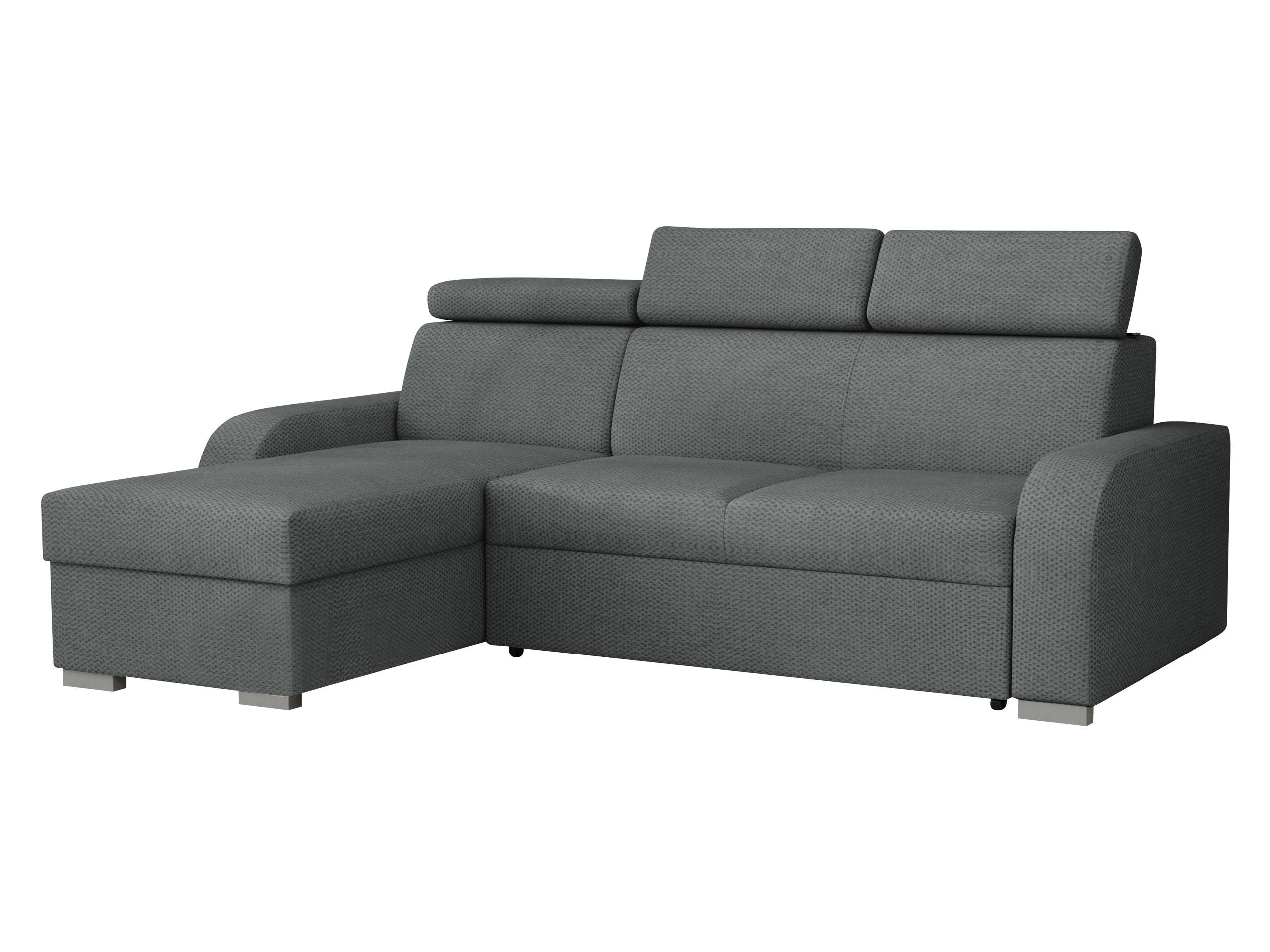 ECKSOFA Oslo 2rLC - Greige/Silberfarben, Holz/Textil (235/170cm) - MIRJAN24