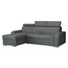 ECKSOFA Oslo 2rLC - Greige/Silberfarben, Holz/Textil (235/170cm) - MIRJAN24