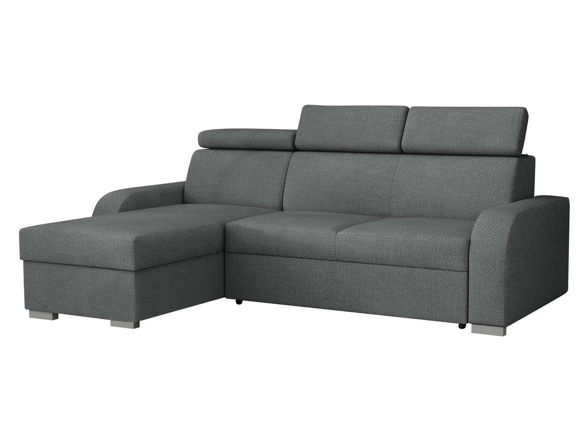 ECKSOFA Oslo 2rLC - Greige/Silberfarben, Holz/Textil (235/170cm) - MIRJAN24