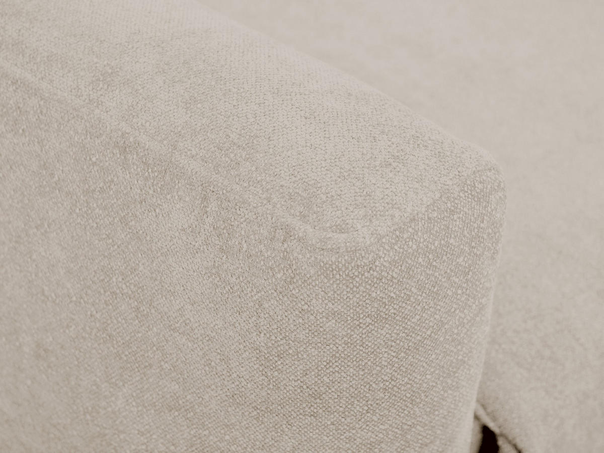 SOFAELEMENT Strukturstoff Beige - Hellbraun/Schwarz, Holzwerkstoff/Kunststoff (80/70/102cm) - Makamii