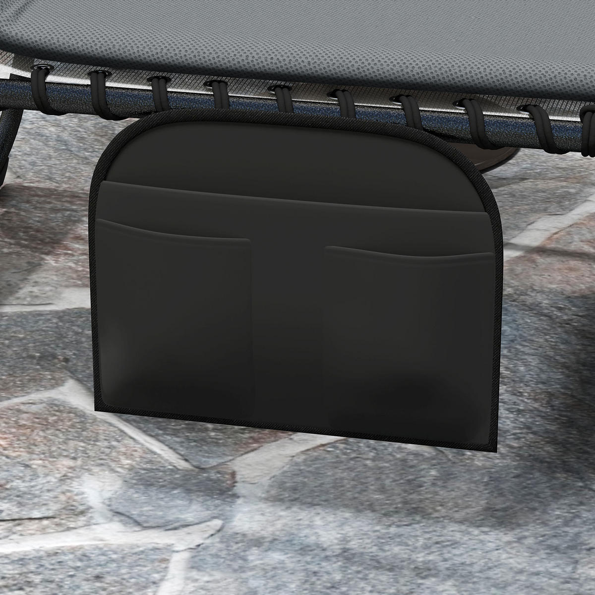 SONNENLIEGE DE-07683 2er-Set, klappbar, 5-fach verstellbar, Dunkelgrau - Dunkelgrau, Metall (68/36/189cm) - ComfortXL