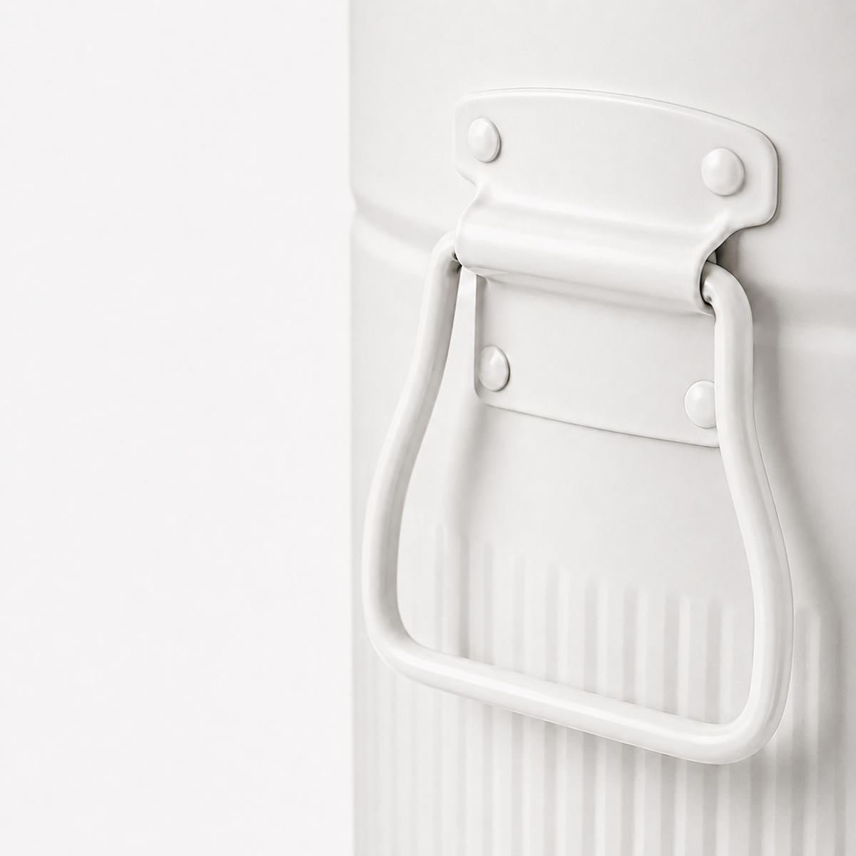 TRETEIMER Weiß 30 l Soft-Close - Weiß, Kunststoff/Metall (29.5/67/29.5cm) - Relaxdays