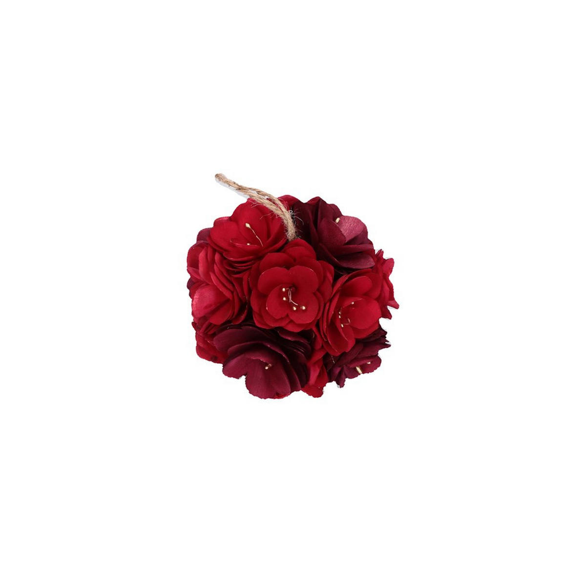 WEIHNACHTSDEKORATION Burgunderrot 18/18/10 cm H237000006Z - Bordeaux, Kunststoff (18/10/18cm) - Rituali Domestici 
