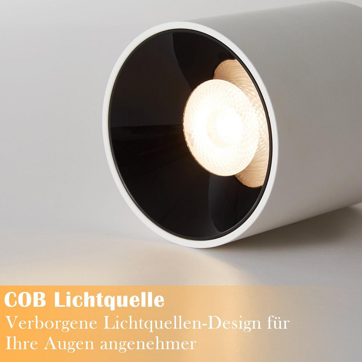 LED-SPOTLEUCHTE Kraft 6/6/7 cm - Weiß, Metall (5.5cm) - Nettlife