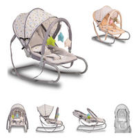 BABYWIPPE Lulu hellgrau verstellbare Sitzposition, Spielbogen, Tragehenkel, Metallrahmen - Grau, Metall - Moni