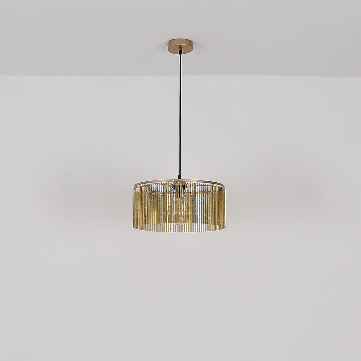 LED HÄNGELEUCHTE Leeds Gold - Goldfarben, Metall (35/35/135cm) - Nowa