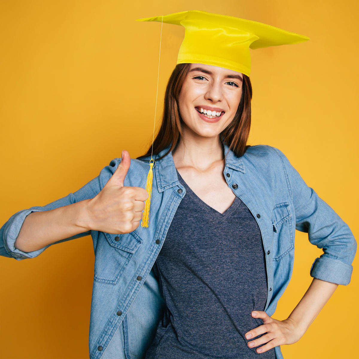 2XDOKTORHUT - Gelb, Textil (28/11/28cm) - Relaxdays