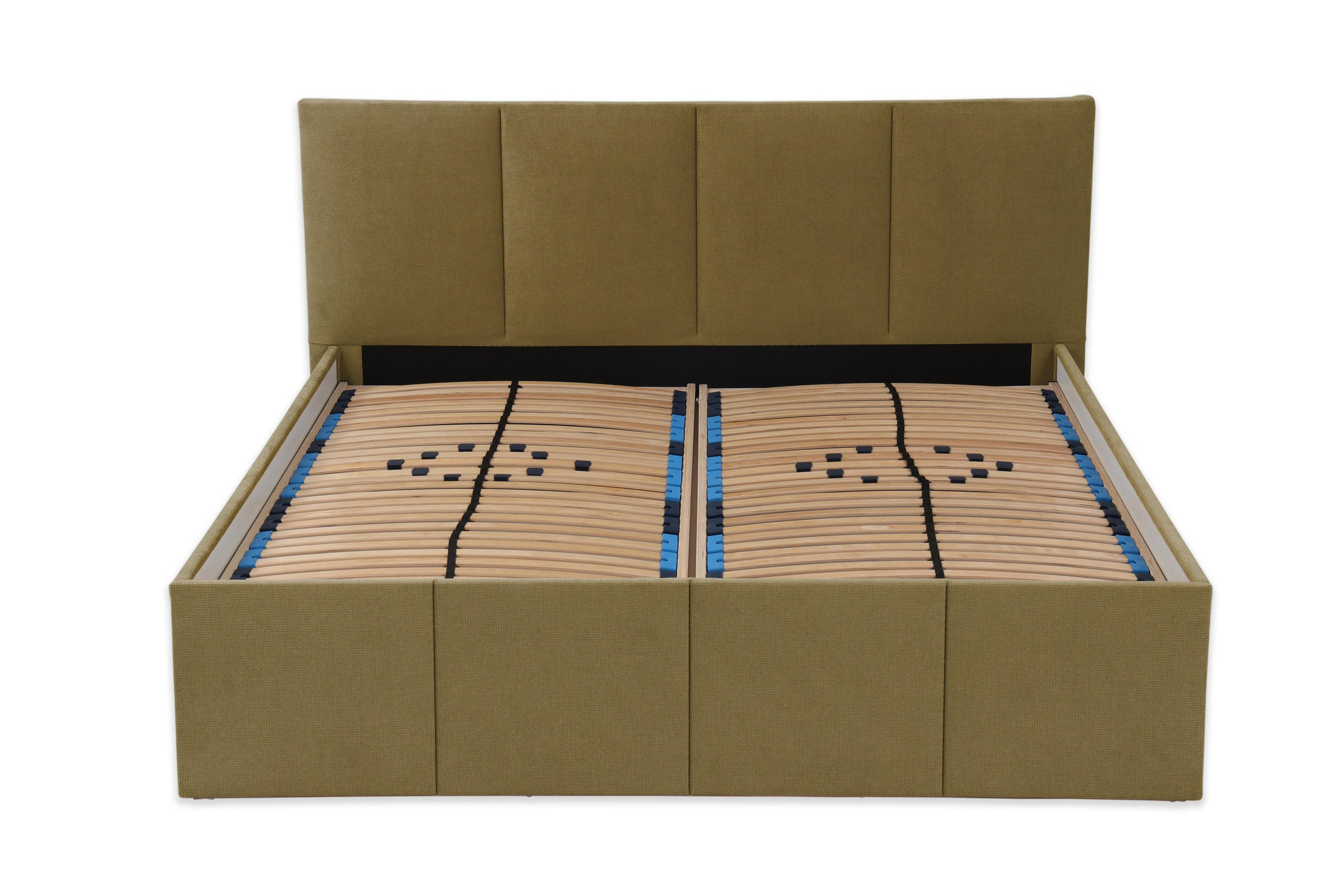 POLSTERBETT Dalas Avocado 160 x 200 x 40 cm Stauraum Mit hochwertiger Matratze H3 (bis 120 kg) und Lattenrost - Grün, Holz (160/200cm) - Halmon Schlafkomfort Betten 