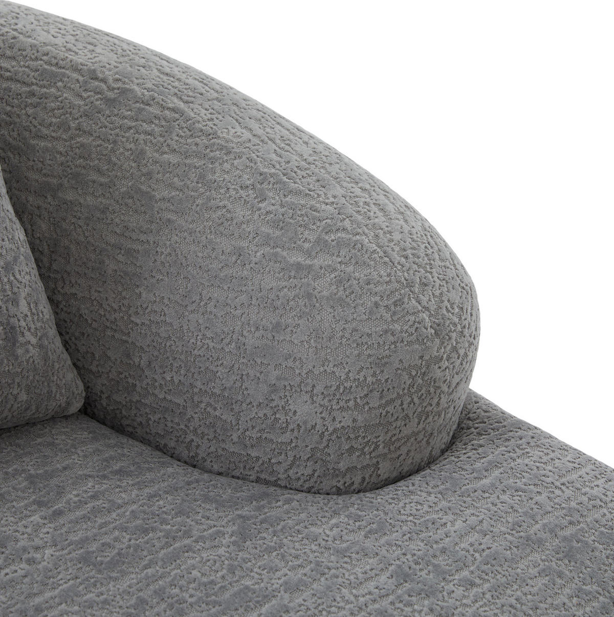 SCHLAFSOFA 2-Sitzer 157 cm Chenille Hellgrau - Hellgrau, Kunststoff (84/65/157cm) - Meubliv