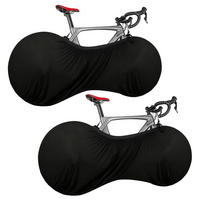 FAHRRADABDECKUNG 2-teiliges Set Schwarz - Schwarz, Textil (66/52/160cm)