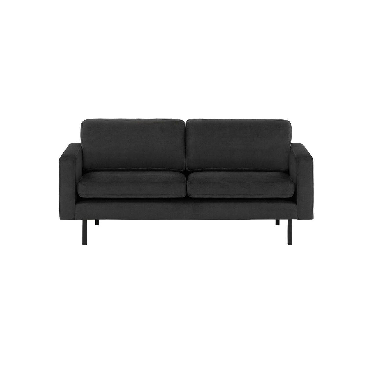 2,5-PERSONEN-SOFA Lioni-Kronos 7 - Schwarz, Holz/Textil (182/84/94cm)