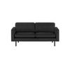 2,5-PERSONEN-SOFA Lioni-Kronos 7 - Schwarz, Holz/Textil (182/84/94cm)