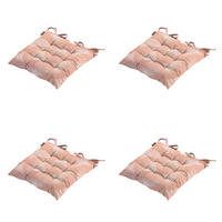 SITZKISSEN Napels - Rosa - 46/46/8 cm - 4er-Set - Pink, Textil (46/8/46cm) - Madison