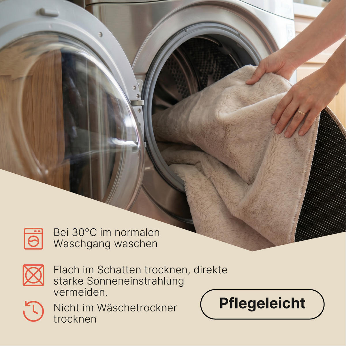KURZFLORTEPPICH LUMI hellbraun kuschelweich waschbar 240/340 cm - Hellbraun, Textil (240/340cm) - Tapiso