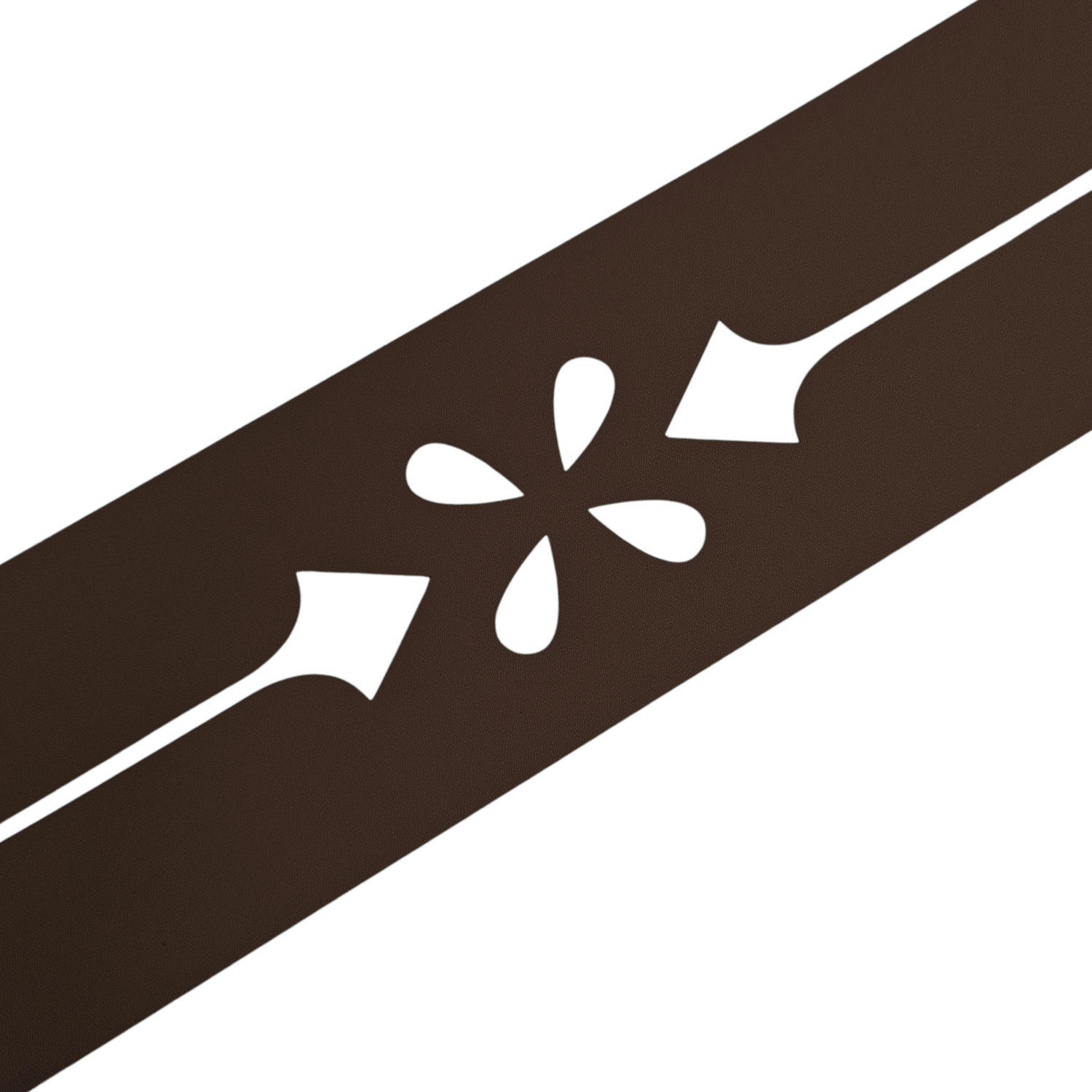SICHTSCHUTZSTREIFEN Premium Dekor Verona Sichtschutz Braun 2,55m - Braun, Kunststoff (255/19cm) - ZAUN|ZU