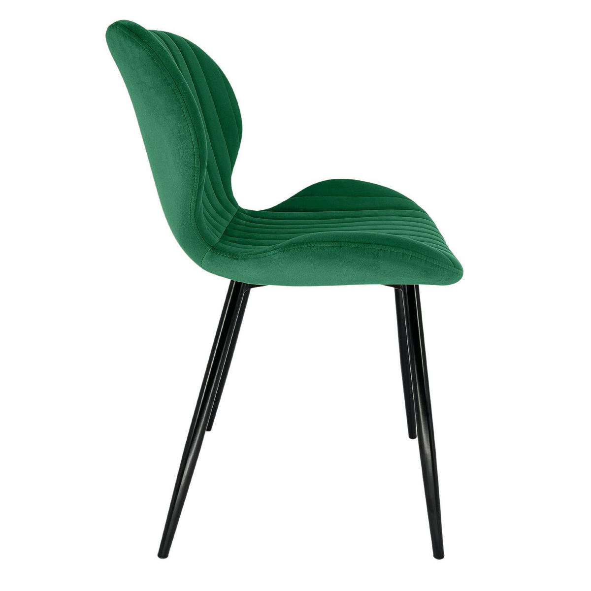 ČALÚNENÁ STOLIČKA, zelená, 44/77/51,5 - zelená, textil (44/77/52cm) - RAUMHIRSCH FURNITURE