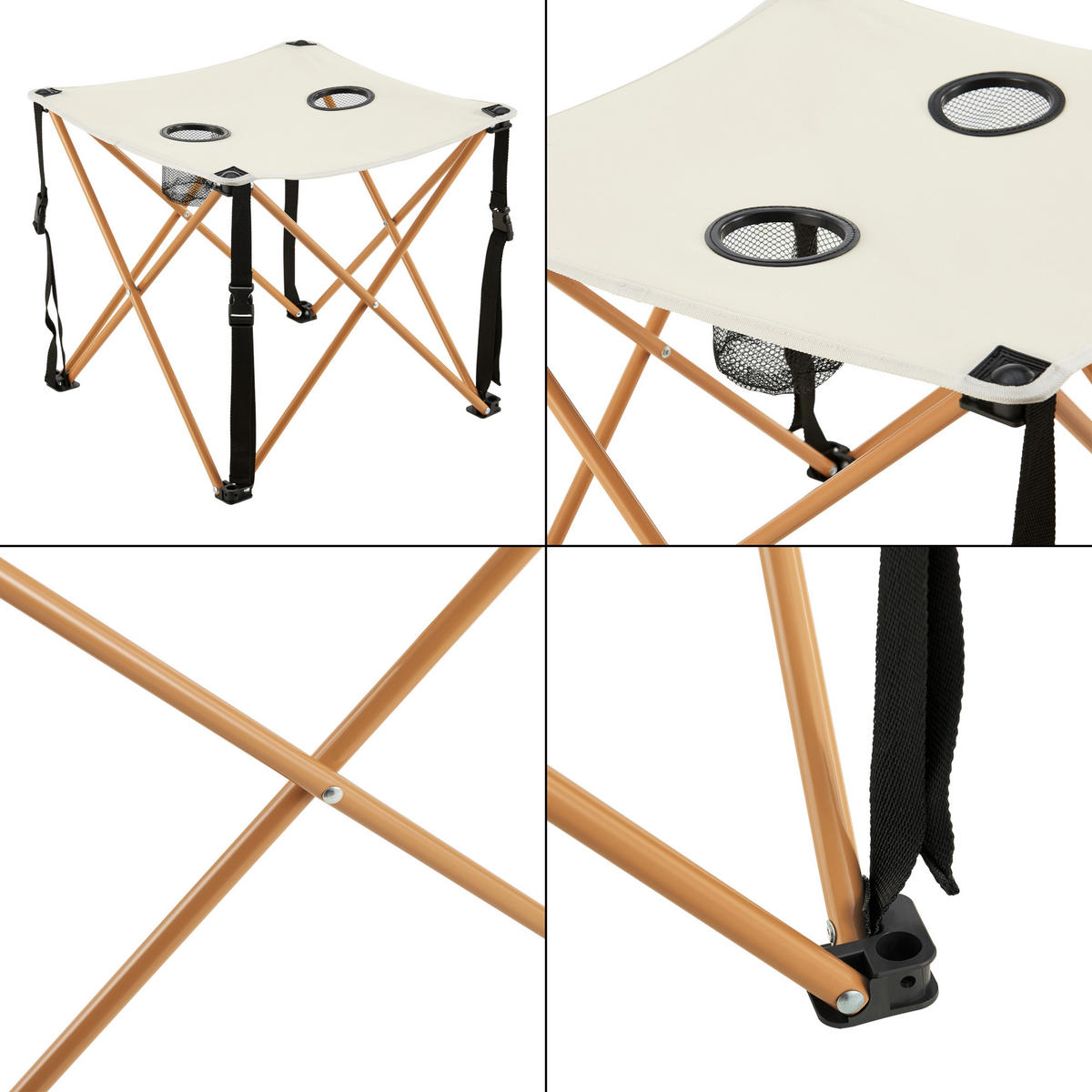 GARTENMÖBEL-SET 3 TLG. Banzi - Beige, Textil/Metall - casa.pro