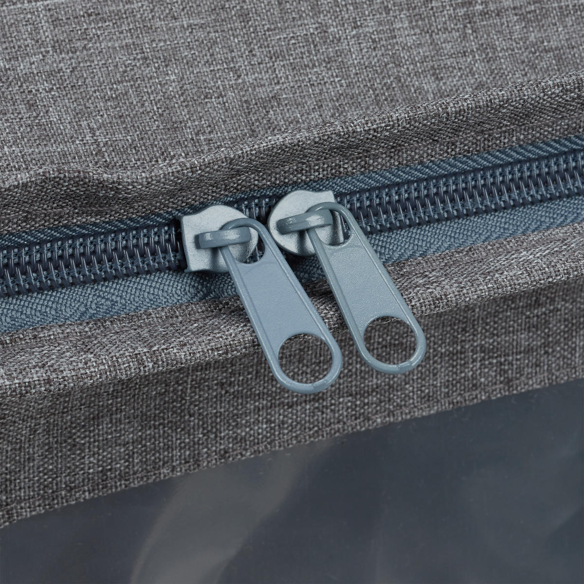 3XÚLOŽNÝ vak - sivá, kov/textil - Relaxdays