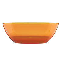FREISTEHENDE Badewanne - 1 Person - harz - orange Spavo - Orange, Kunststoff (160/56/72cm) - Vente-Unique