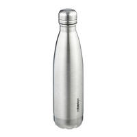 EDELSTAHL-TRINKFLASCHE - Silberfarben, Metall (0.5L) - Relaxdays