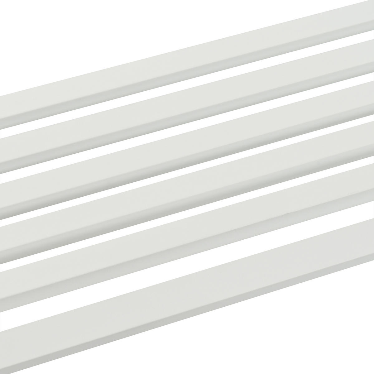 GARTENBANK - Weiß, Metall (127.5/82/59.5cm) - Relaxdays