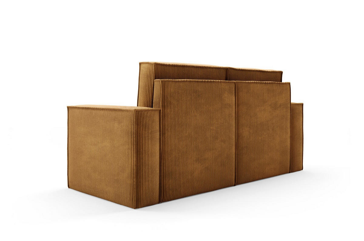 SOFA Orto Gelb, Zweisitzer Polstersofa - Gelb, Holzwerkstoff/Textil (178/93/82cm) - Bettso