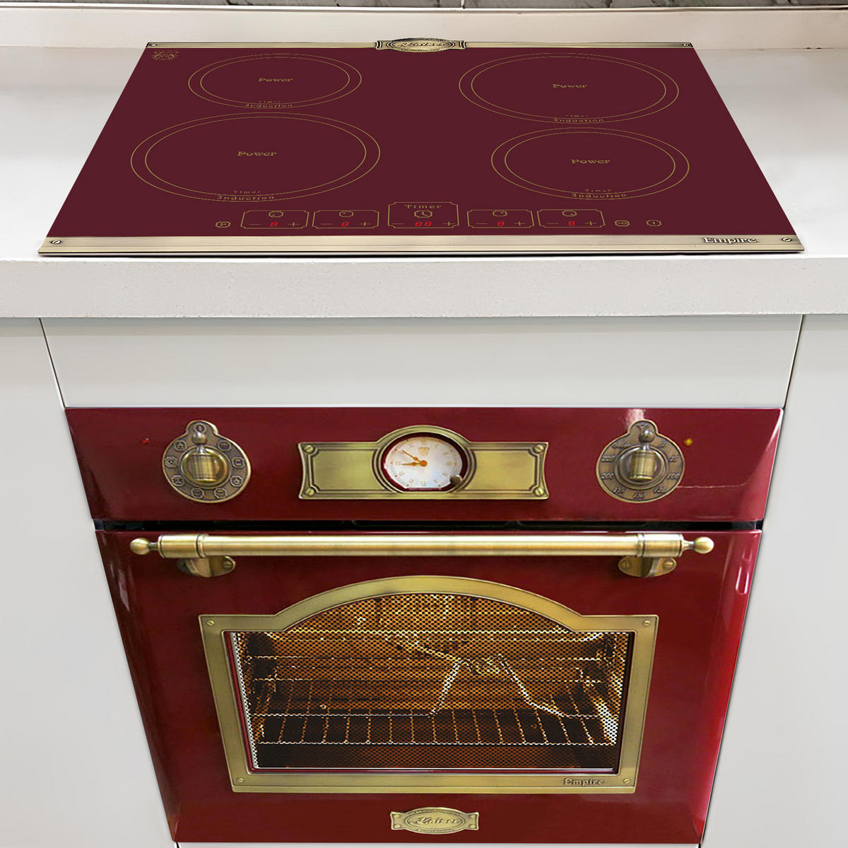 INDUKTIONSKOCHFELD - Bordeaux, Keramik (59/5.5/52cm) - Kaiser Küchengeräte