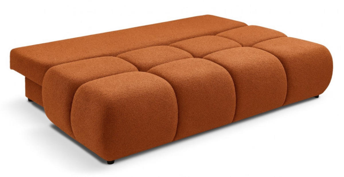 SOFA Ceglasta MILA Ausziehbar Ohne Armlehnen Boucle - Orange, Textil (214/89/104cm) - Sepro Meble