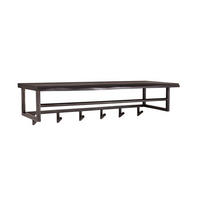 GARDEROBE ADORA Schwarz Akazie - Schwarz, Metall (100/27/30cm) - KAWOLA