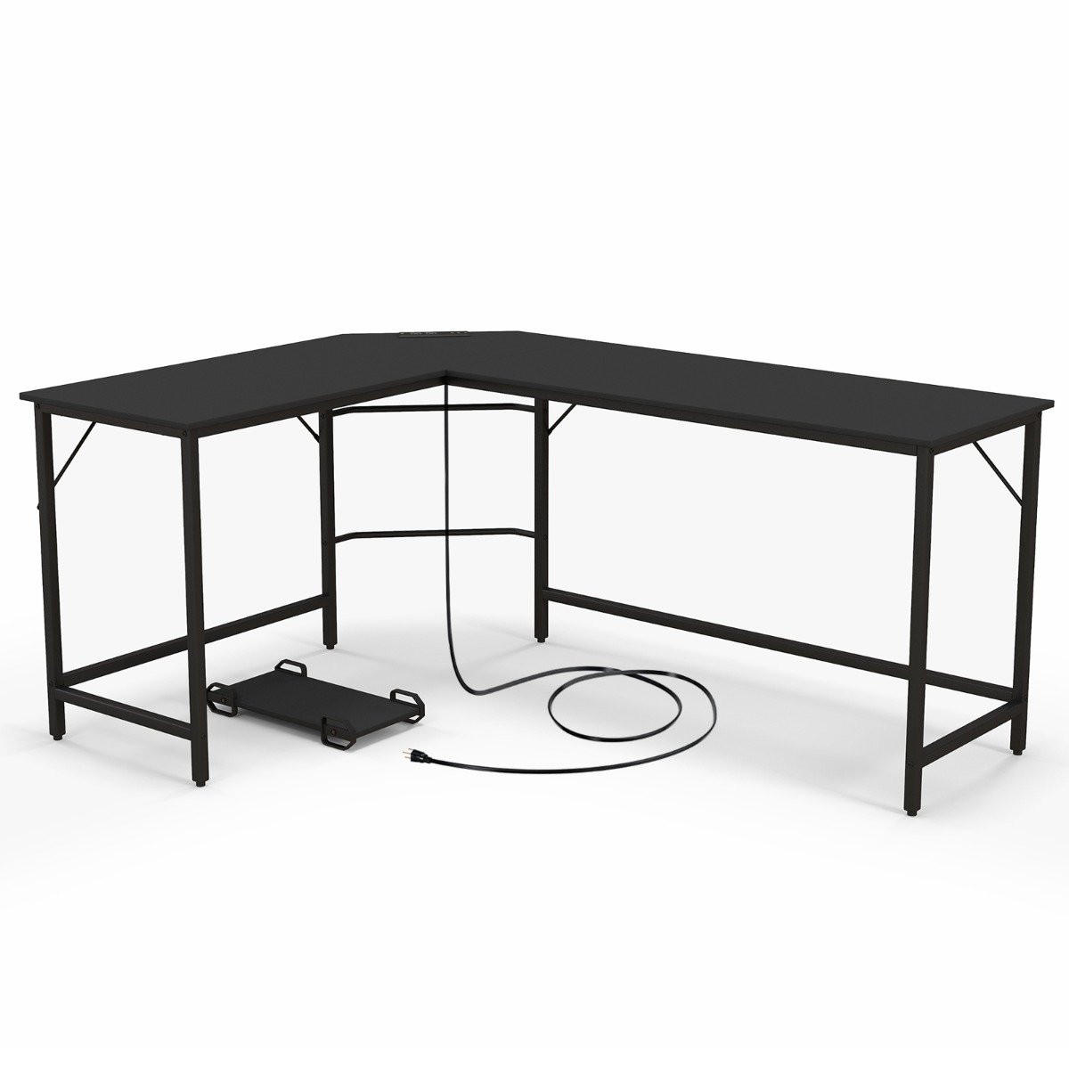 SCHREIBTISCH Schwarz Holzwerkstoff 125/50/74.5 cm - Schwarz, Holzwerkstoff (125/50/74.5cm) - Gemütlich Home