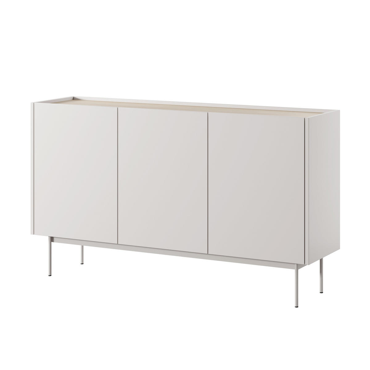 KOMMODE Color Beige - Beige, Holzwerkstoff (144/83/37cm) - Bettso