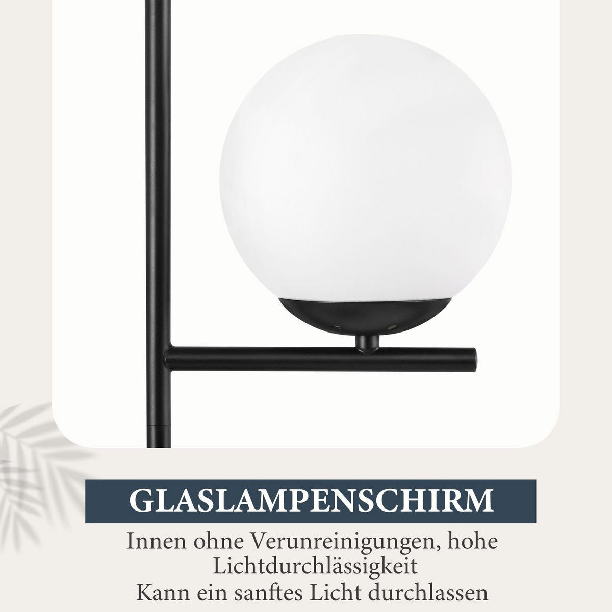 TISCHLEUCHTE Oase 22/22/50 cm - Schwarz, Metall (22/22/50cm) - Nettlife