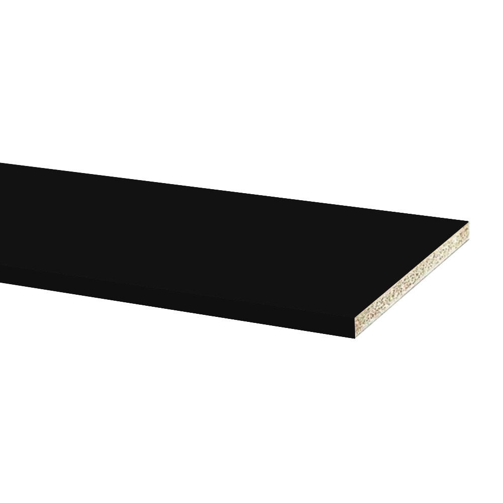 Feldmann-Wohnen Sockelleiste Schwarz 200x10x1.8 cm