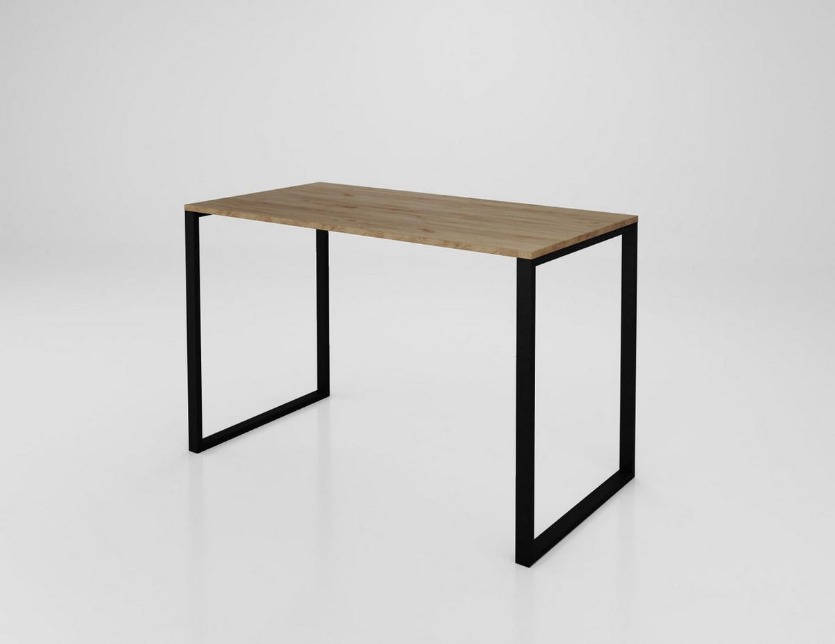 TISCHBEINE Loft 60 × 72 cm Schwarz - Schwarz, Metall (60/72/60cm) - Design Möbel