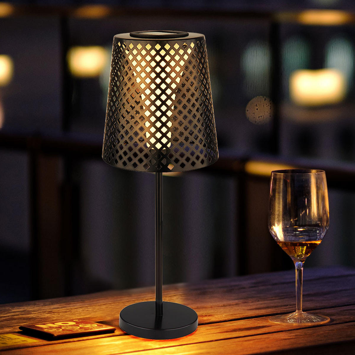 LED AUSSENLEUCHTE Metall Schwarz - Schwarz, Metall (18/18/50cm)