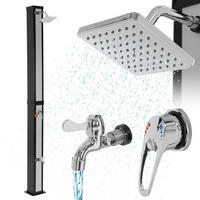 SOLARDUSCHE - Silberfarben, Kunststoff (20/217/50cm) - ML-DESIGN