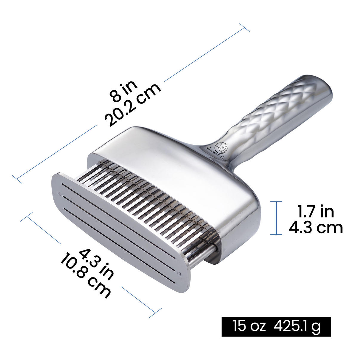 FLEISCHKLOPFER aus Edelstahl, langer Griff, robust, leicht zu reinigen - Edelstahlfarben, Metall (10.8cm) - Gourmet Easy